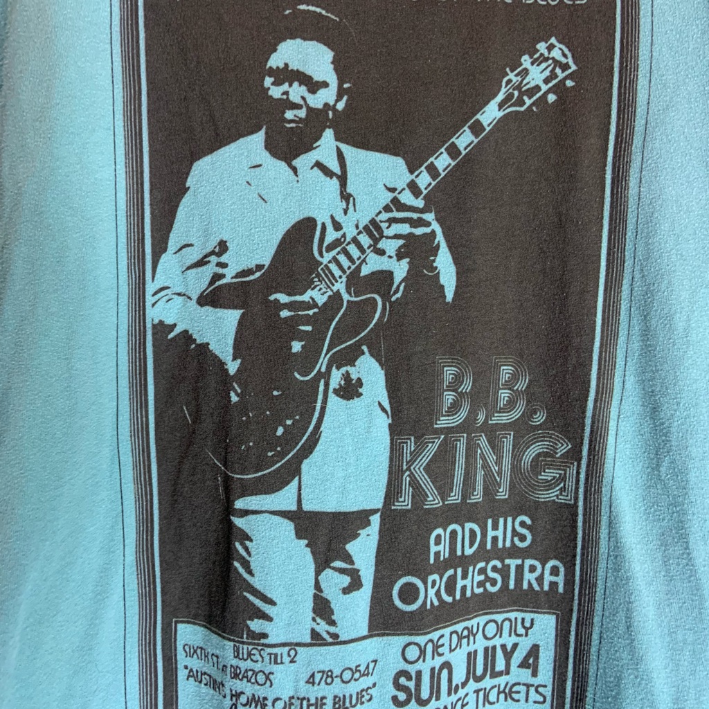 BB King Xlarge Green Graphic Preowned TShirt